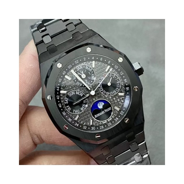 AUDEMARS PIGUET 오데마피게 로얄오크 퍼페츄얼 캘린더 블랙다이얼 블랙 세라믹 41mm 26579