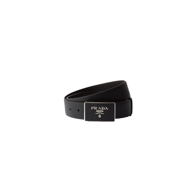 PRADA 프라다 사피아노 가죽 벨트 2CC534 (금장/흑장)