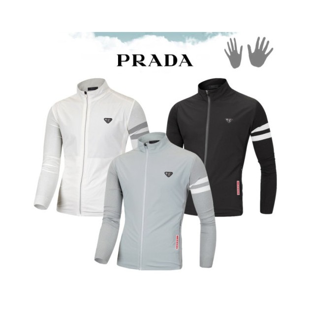 PRADA 프라다 두줄 니트 집업