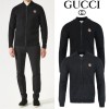 GUCCI 구찌 골드스틸 레더 램스울 니트 집업 2COLOR
