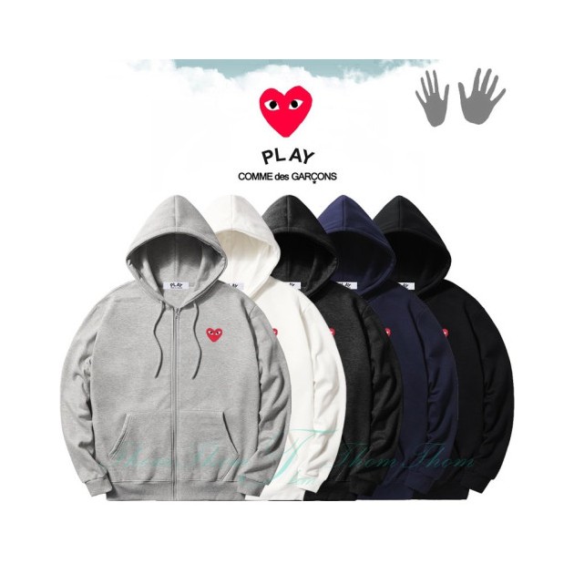 COMME DES GARCONS 꼼데가르송 시보리 후드집업
