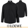 LOEWE 로에베 아나그램 자수 세미 오버 셔츠