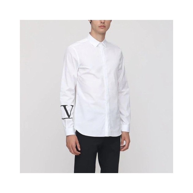 VALENTINO 발렌티노 V로고 옥스포드 셔츠