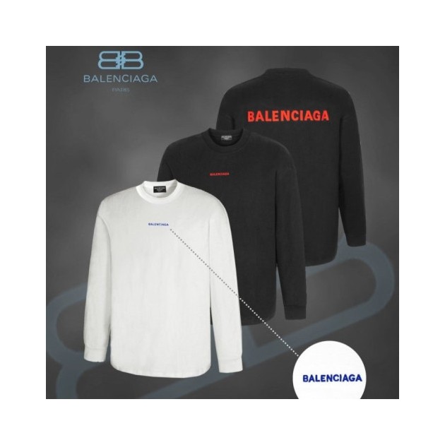 BALENCIAGA 발렌시아가 백로고 롱슬리브 오버핏