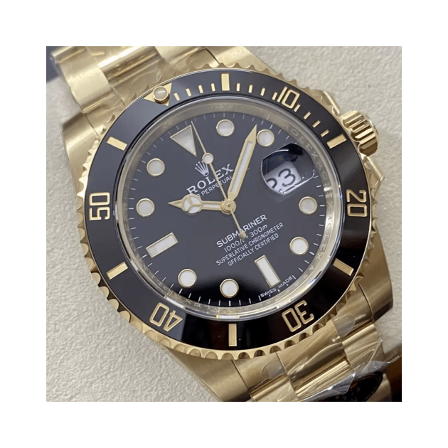 ROLEX 로렉스 서브마리너 검판 금통 40mm 116618LN