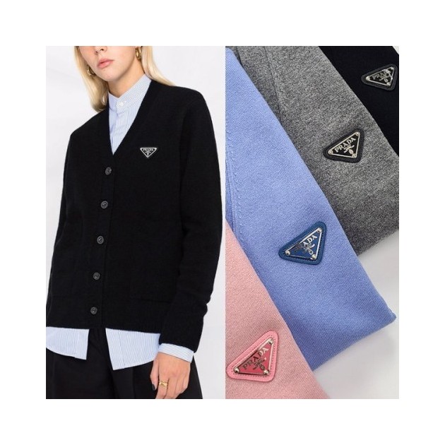 PRADA 프라다 플레이트 가디건