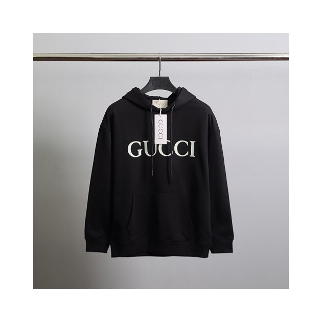 GUCCI 구찌 빅로고 코튼 후드티
