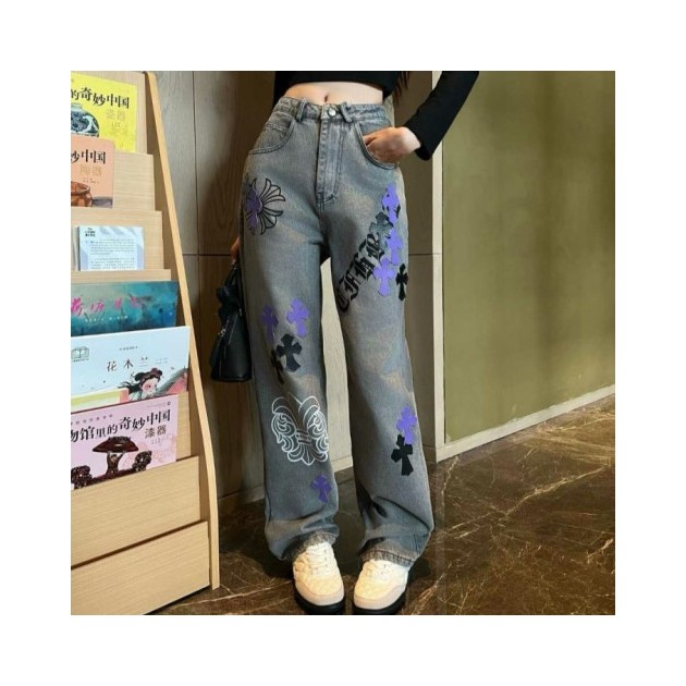 CHROME HEARTS 크롬하츠 패치 스트레이트 데님
