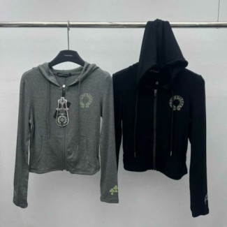 CHROME HEARTS 크롬하츠 크로스 후드집업&팬츠 세트