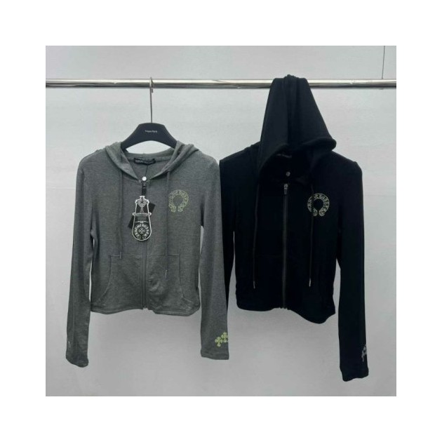 CHROME HEARTS 크롬하츠 크로스 후드집업&팬츠 세트