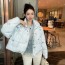 LOUIS VUITTON 루이비통 자카드 LV 데님 패딩점퍼
