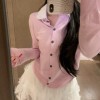 MIUMIU 미우미우 라펠 니트 가디건 5COLOR