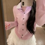 MIUMIU 미우미우 라펠 니트 가디건 5COLOR