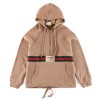 GUCCI 구찌 웹 앤 라벨 하프 집업 스웨트 셔츠