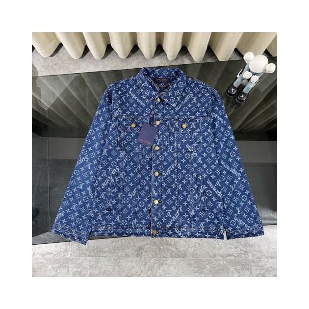 LOUIS VUITTON 루이비통 레더 믹스 트랙탑 　