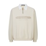 LOUIS VUITTON 루이비통 엠벨리시드 하프 집업 스웨트 셔츠