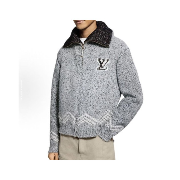 LOUIS VUITTON 루이비통 지퍼 니티드 블루종