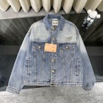 MIUMIU 미우미우 엠브로이더드 데님 자켓