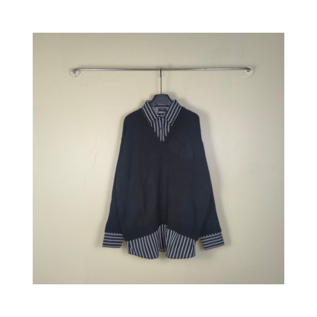 BALENCIAGA 발렌시아가 레이어드 셔츠 니트 2COLOR