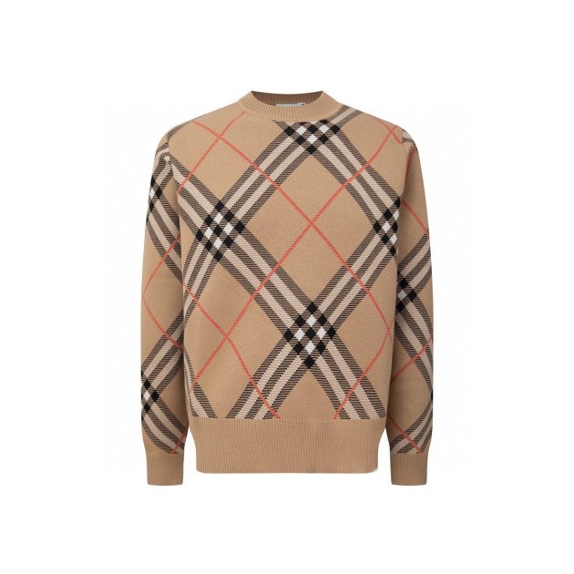BURBERRY 버버리 체크 양모 니트