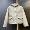 BURBERRY 버버리 크롭 퀄팅 나일론 후드 자켓 3COLOR