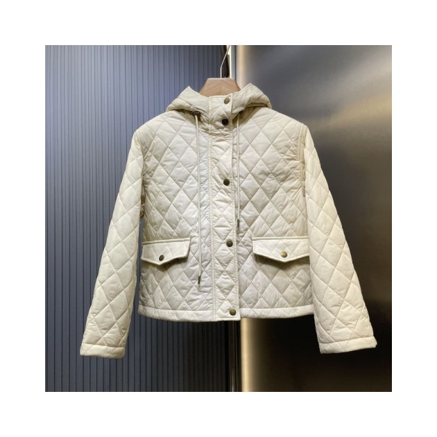 BURBERRY 버버리 크롭 퀄팅 나일론 후드 자켓 3COLOR