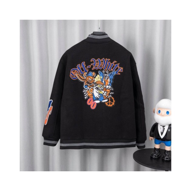 OFF-WHITE 오프화이트 멀티 패치 바시티 자켓