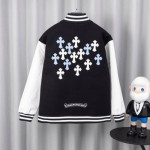 CHROME HEARTS 크롬하츠 멀티 크로스 패치 바시티 자켓