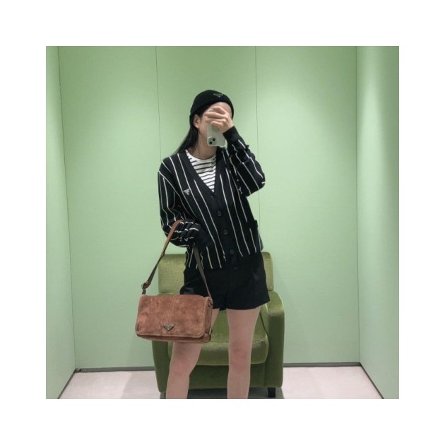 ●9월 판매 20위● PRADA 프라다 스트라이프 가디건