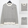 MAISON KITSUNE 메종키츠네 트리컬러 스트라이프 니트