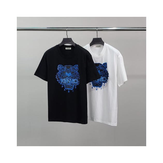 KENZO 겐조 블루타이거 코튼 반팔티