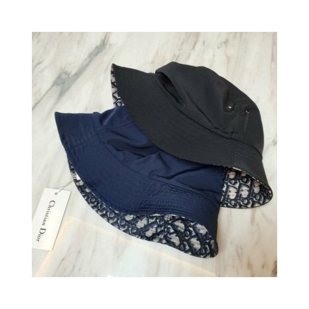 DIOR 디올 로고 리버서블 양면 벙거지