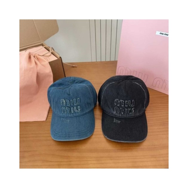 MIUMIU 미우미우 데님 볼캡