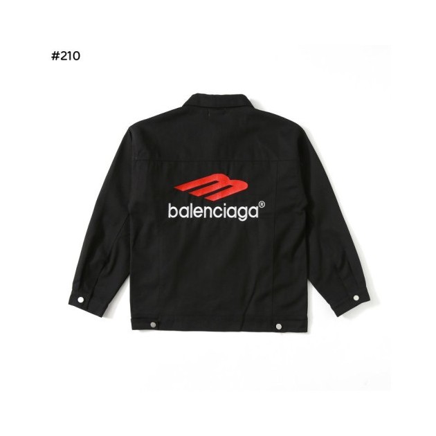 BALENCIAGA 발렌시아가 로고자수 고밀도 헤비 데님 코트 자켓