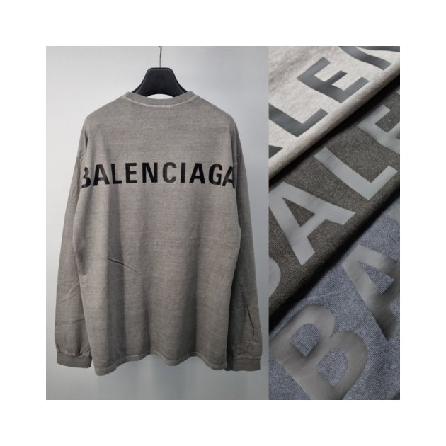 BALENCIAGA 발렌시아가 백로고 피그먼트 긴팔