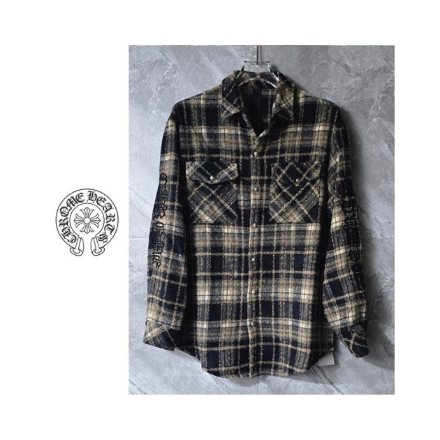 CHROME HEARTS 크롬하츠 백 자수로고 셔츠 2COLOR