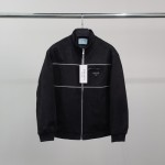 PRADA 프라다  로고와펜 라인 스웨이드 자켓