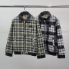 BURBERRY 버버리 레더패치 카라 누빔 자켓