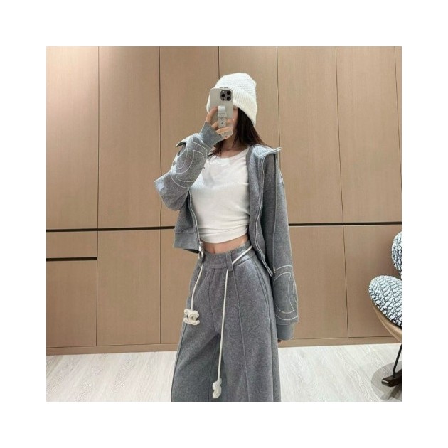 CHANEL 샤넬 후드집업 츄리닝 셋트