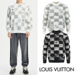 LOUIS VUITTON 루이비통 다미에 자가드 모헤어 니트