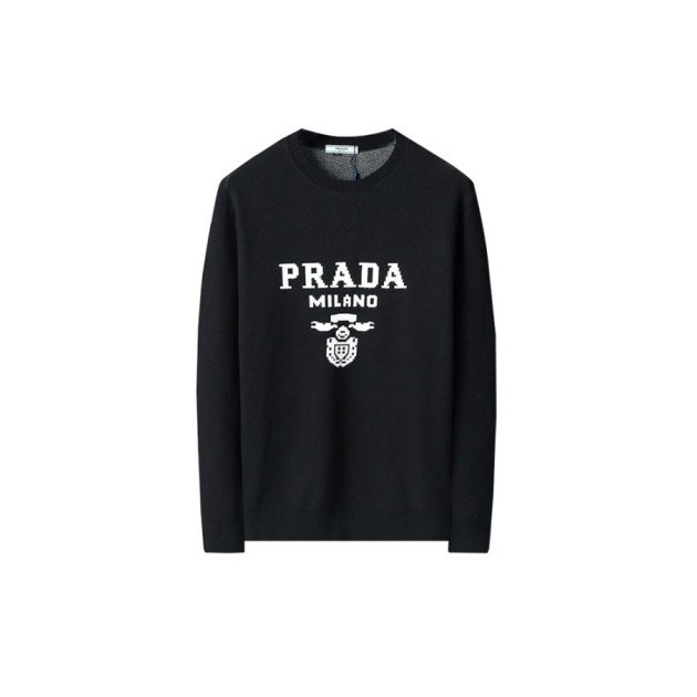 PRADA 프라다 밀라노 로고 니트