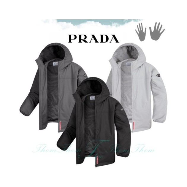 PRADA 프라다 베이직 라이트 후드 패딩