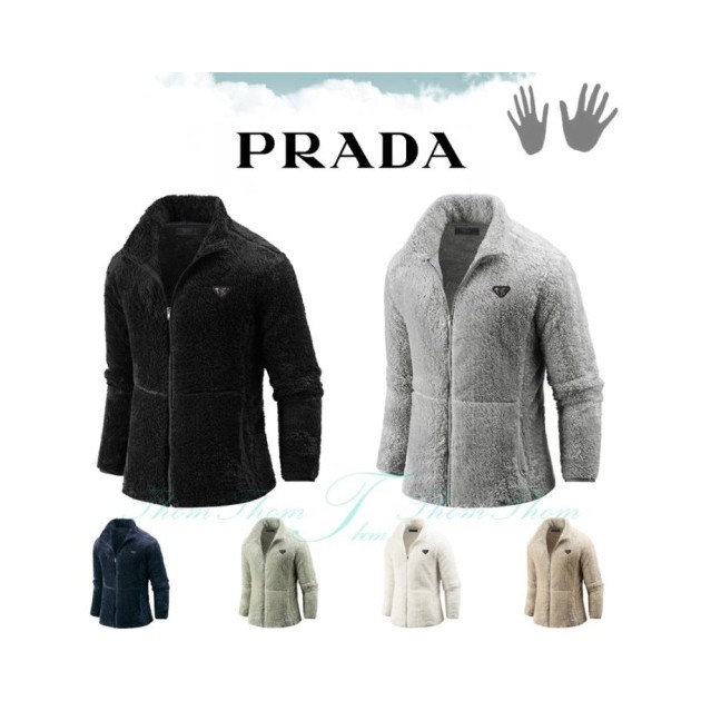 PRADA 프라다 엣지 보아털 집업