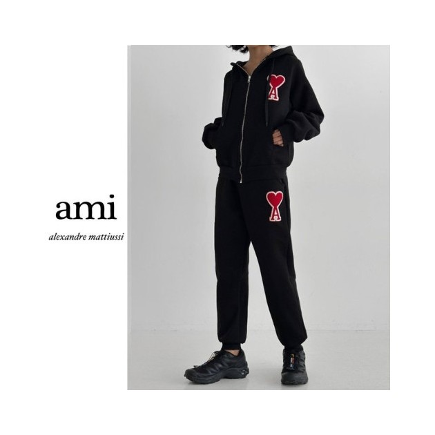 AMI 아미 레드하트 기모 세트 2COLOR