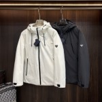 PRADA 프라다 메탈 플레이트 윈드 다운 패딩 2COLOR