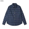 FENDI 펜디 블루 FF 자카드 셔츠