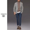 GUCCI 구찌 하운드 투스 싱글 울 자켓