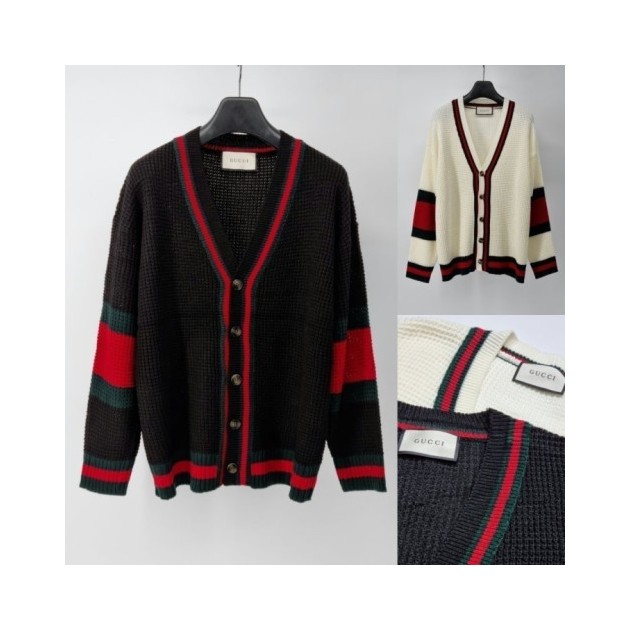 GUCCI 구찌 와플 니트 가디건