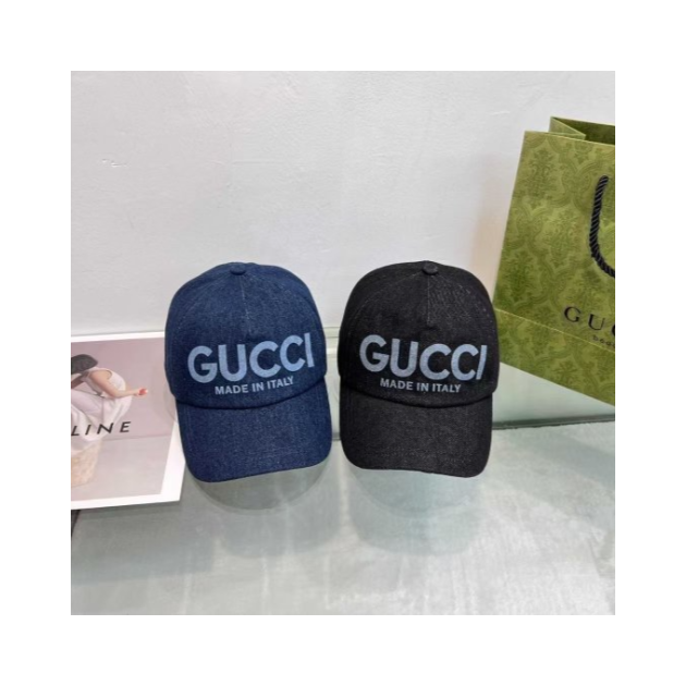 GUCCI 구찌 레이저 데님 볼캡