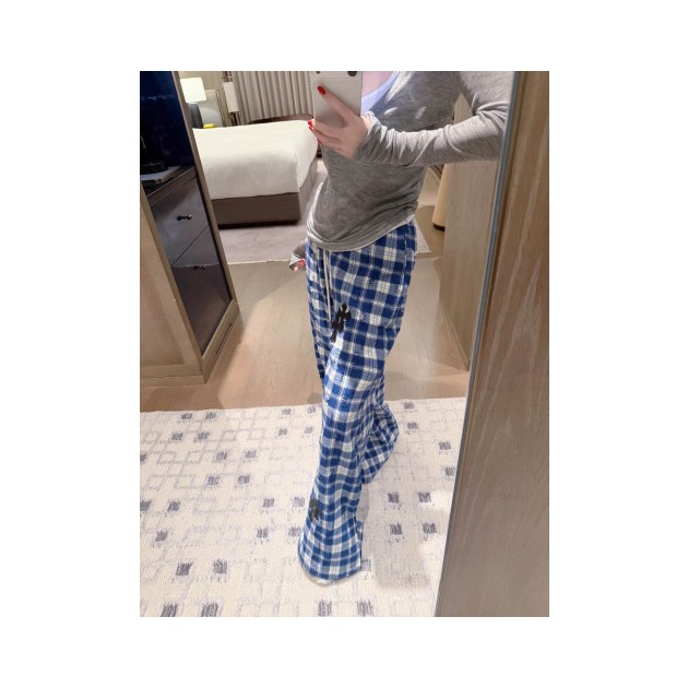 CHROME HEARTS 크롬하츠 이중오비 체크 팬츠 2COLOR